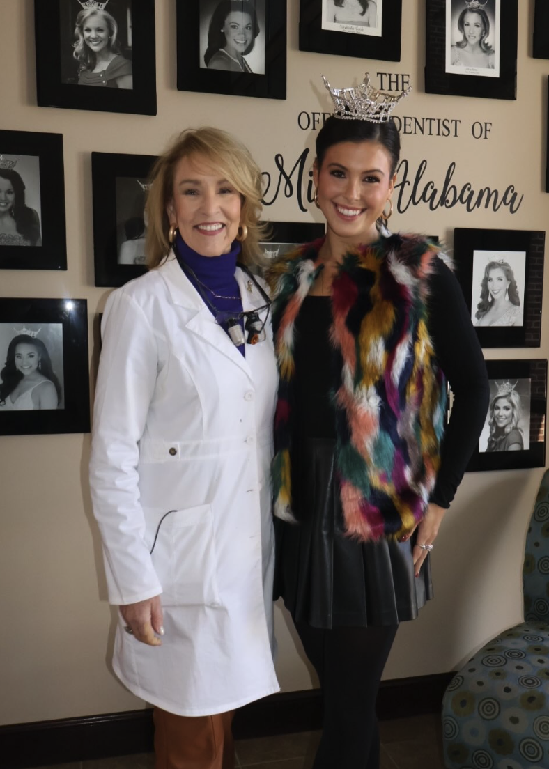 Dr. Teichmiller with Miss Alabama
